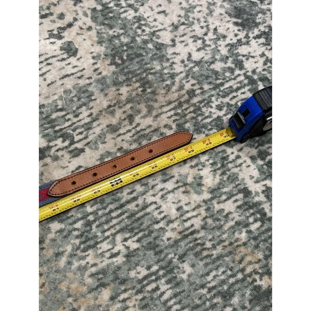 Children Needlepoint Leather Belt Old Red Truck And Camper Saw-Saw Belt